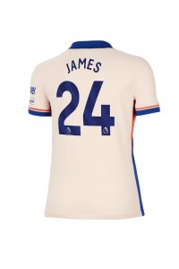 Chelsea Reece James #24 Jalkapallovaatteet Naisten Vieraspaita 2024-25 Lyhythihainen